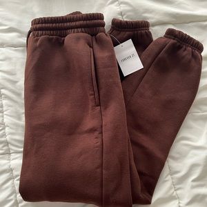 NWT brown sweat pants